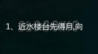 1、近水樓臺先得月,向陽花木易為春的意思