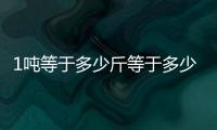 1噸等于多少斤等于多少千克（1噸等于多少克）