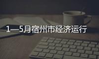 1—5月宿州市經濟運行穩中有升