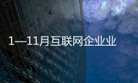 1—11月互聯(lián)網(wǎng)企業(yè)業(yè)務收入同比增長6.1%，增速持續(xù)提升