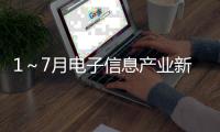 1～7月電子信息產業新增固定資產2775億元