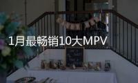 1月最暢銷10大MPV 艾力紳大漲19.6%