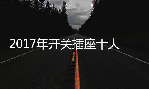 2017年開關(guān)插座十大排行榜