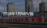 2018年4月MPV銷售排行榜 別克GL8升至亞軍