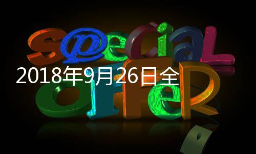 2018年9月26日全國玻璃價格行情預測,行業資訊