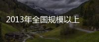 2013年全國規模以上工業增加值同比增9.7%%