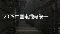 2025中國電線電纜十大品牌系列榜單重磅發布:以標桿力量驅動全產業鏈