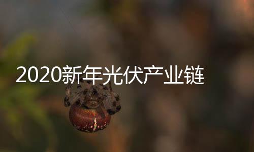 2020新年光伏產業(yè)鏈售價趨勢圖,經(jīng)驗交流