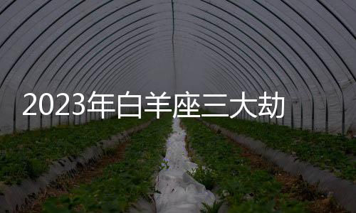 2023年白羊座三大劫