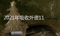 2021年吸收外資11493.6億元