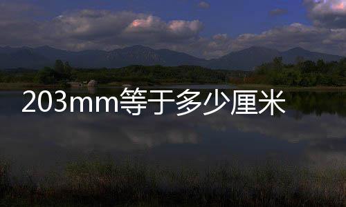 203mm等于多少厘米（20mm等于多少厘米）