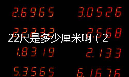 22尺是多少厘米啊（2 2尺是多少厘米）