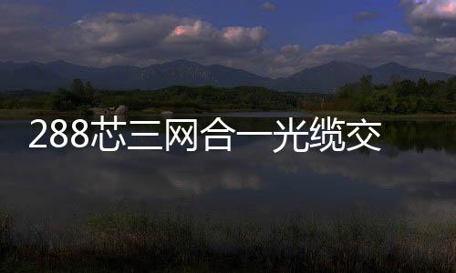 288芯三網(wǎng)合一光纜交接箱圖文介紹