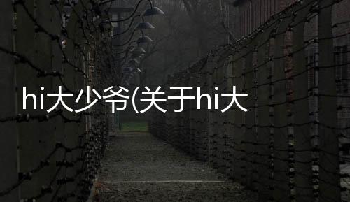 hi大少爺(關于hi大少爺簡述)