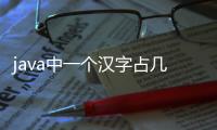 java中一個漢字占幾個字節(jié)（一個漢字占幾個字節(jié)）