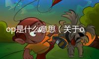 op是什么意思（關于op是什么意思的基本情況說明介紹）