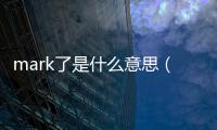mark了是什么意思（mark一下是什么意思）