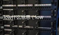 low什么意思（low什么意思中文翻譯）