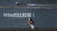 little的比較級（little最高級）