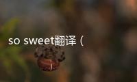 so sweet翻譯（sweet翻譯）