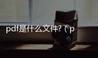 pdf是什么文件?（pdf是什么文件）