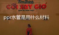 ppr水管是用什么材料做的（PPR水管有工藝嚴謹的嗎？）