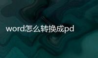 word怎么轉(zhuǎn)換成pdf格式文件（word怎么轉(zhuǎn)換成pdf格式）