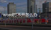 word打不開怎么辦，word打不開解決方法【詳解】