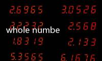 whole number（關于whole number的基本情況說明介紹）