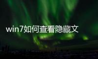 win7如何查看隱藏文件夾，win7怎么顯示隱藏文件