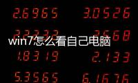 win7怎么看自己電腦顯卡（怎么看自己電腦顯卡）