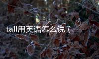 tall用英語(yǔ)怎么說（高用英語(yǔ)怎么說）