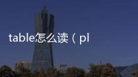 table怎么讀（plate怎么讀）