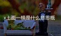 x上面一橫是什么意思概率論（x上面一橫是什么意思）